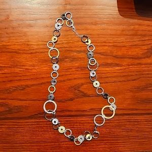 Lia Sophia 42" adjustable mixed metal necklace